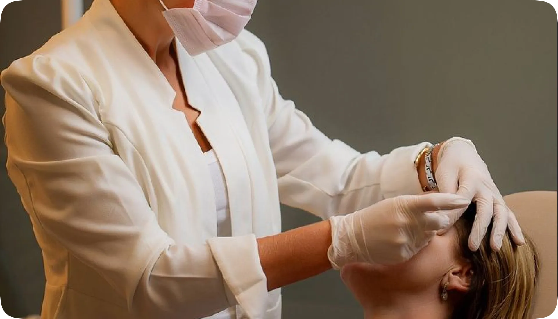 Doctor treating patient